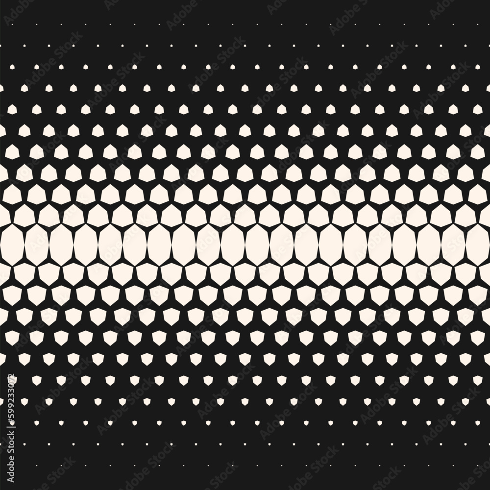 Halftone vector geometric seamless pattern with diamond shapes ...
