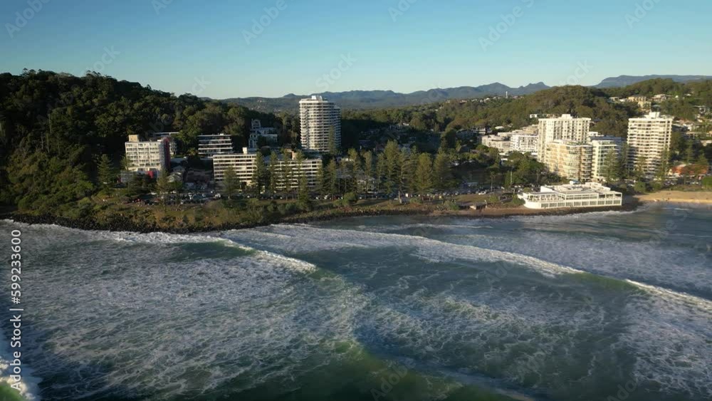 Aerial over Burleigh Heads, Gold Coast, Australia Aerial over Burleigh Heads, Gold Coast, Australia
