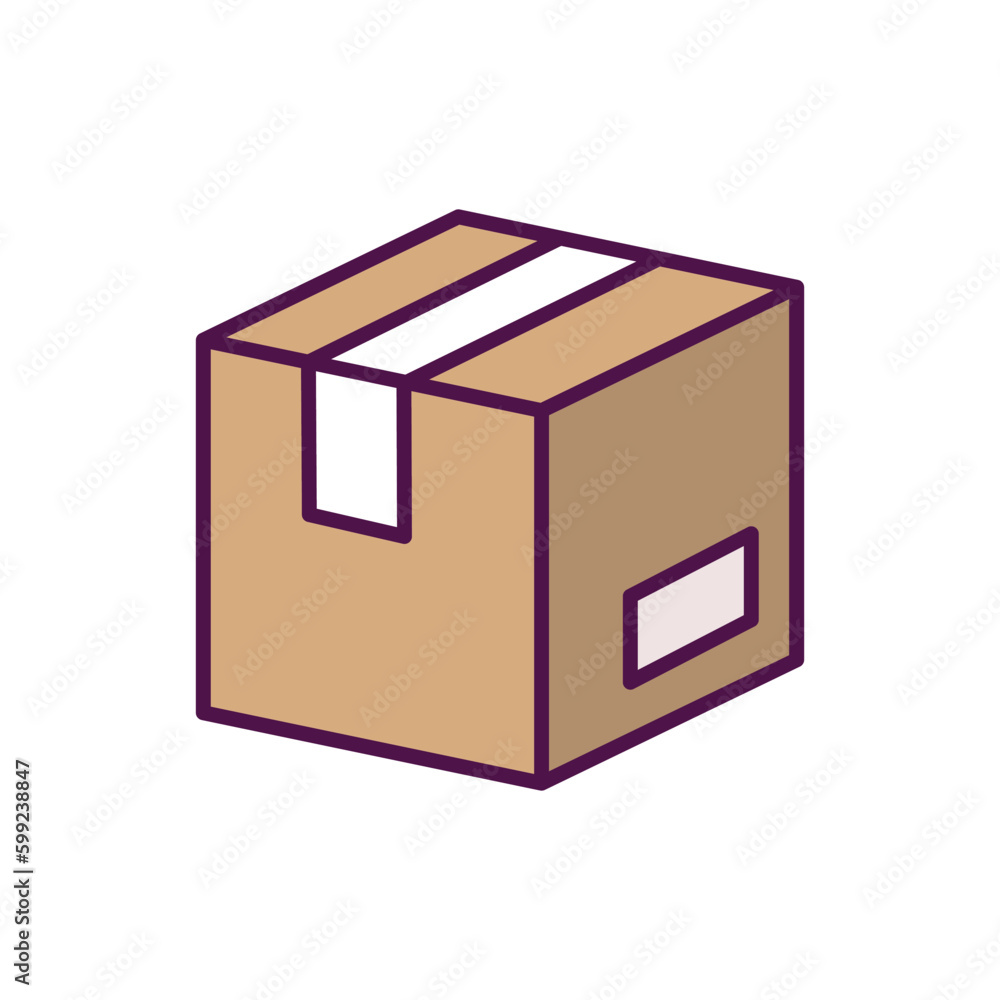 Obraz premium box icon vector design template in white background