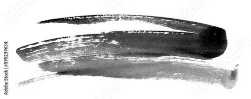 Abstract ink background. Marble style. Black paint stroke texture on white paper. Wallpaper for web and game design. Grunge mud art. Macro image of pen juice. Dark Smear.