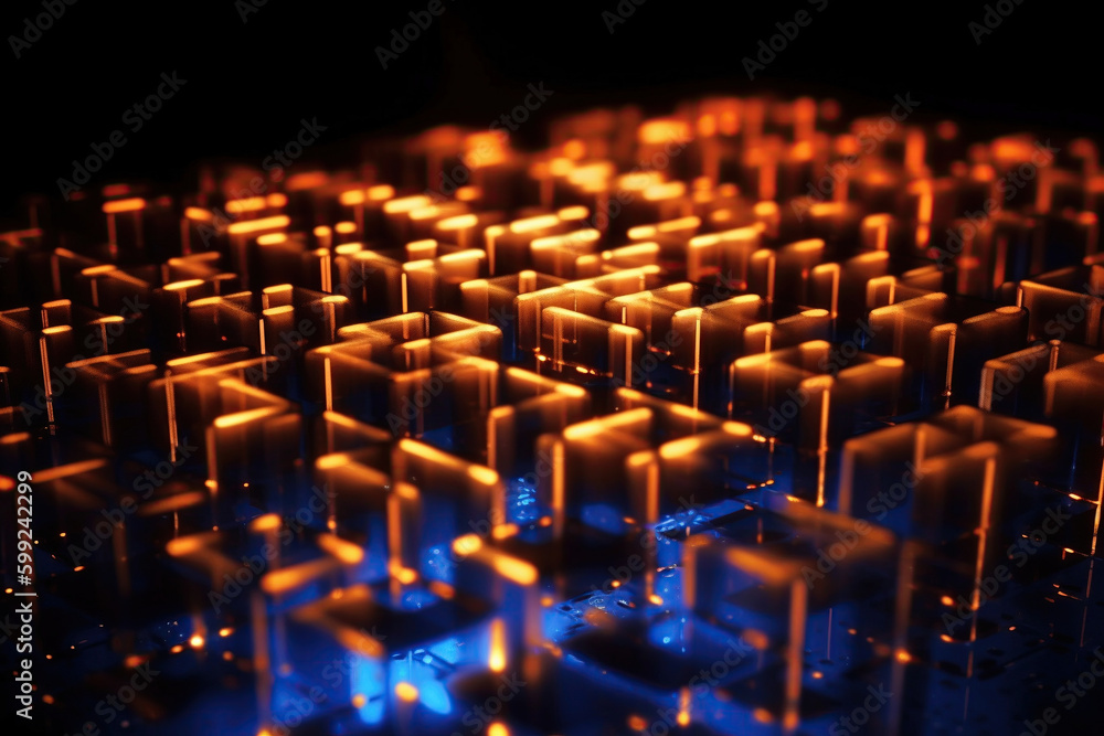 Quantum computer technology. Qubits. AI Generative Quantum computer technology. Qubits. AI Generative