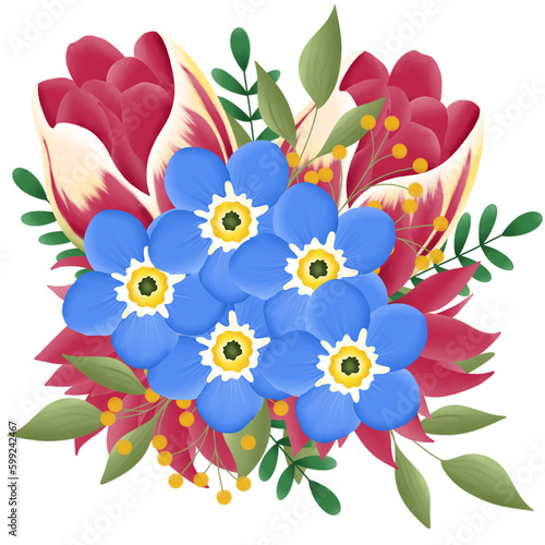 flower bouquet illustration