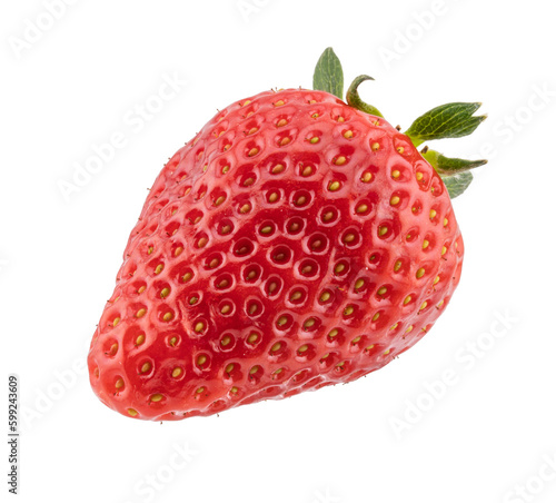 isolated close-up photo of strawberry