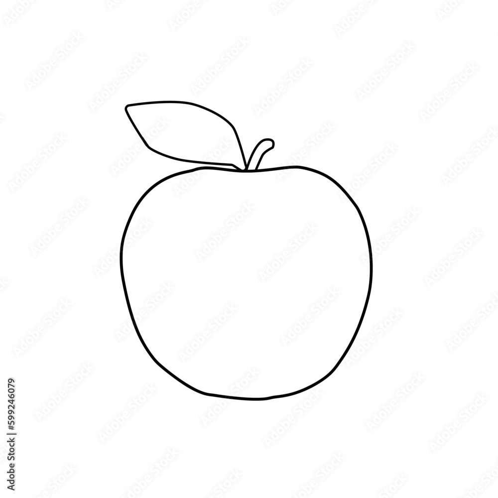 apple fruit line icon apple fruit line icon