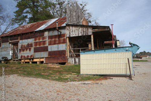 Abandoned Rustic Gas Station in Rural East Texas
