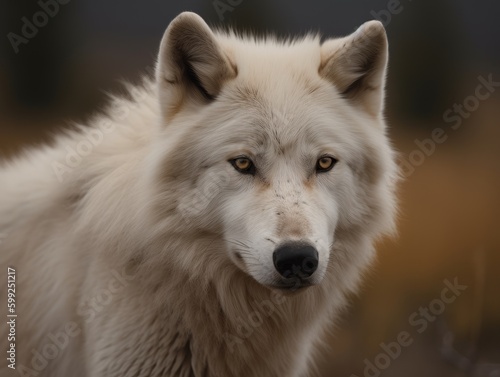Arctic Wolf Majesty  Stunning Shot AI Generated