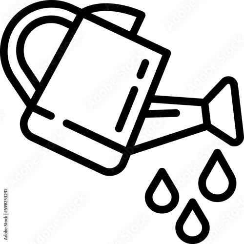 watering can line icon