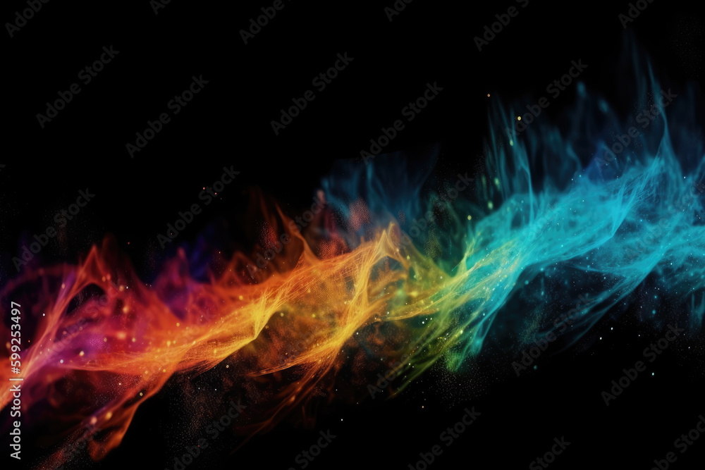 Color glow overlay. Dust scratch texture. Weathered surface. Orange blue white rainbow light leak smeared dirt stains on dark abstract empty space background Color glow overlay. Dust scratch texture. Weathered surface. Orange blue white rainbow light leak smeared dirt stains on dark abstract empty space background