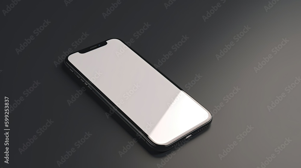 phone mockup with blank screen, trendy background, high quality and realistic, for use in marketing, generative ai phone mockup with blank screen, trendy background, high quality and realistic, for use in marketing, generative ai