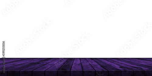 Empty wood table transparent background For product placement. wooden table template, desk mockup