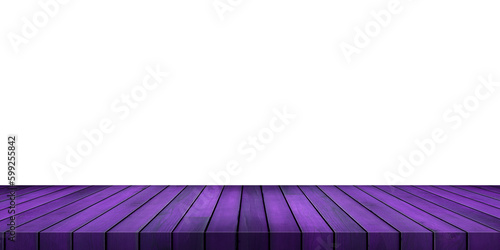 Empty wood table transparent background For product placement. wooden table template, desk mockup