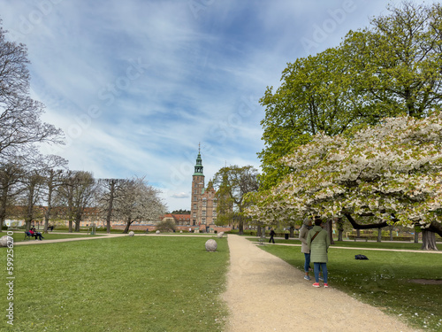 Photography Rosenborg Castle is a renaissance castle located in Copenhagen - Walking in the
