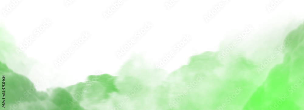 Colorful smoke steam isolated transparent background. Fog and mist effect for text or space