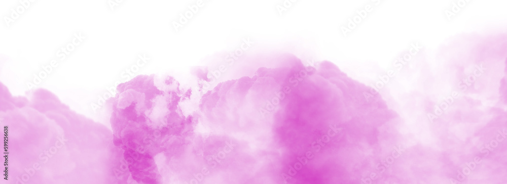 Fototapeta premium Colorful smoke steam isolated transparent background. Fog and mist effect for text or space