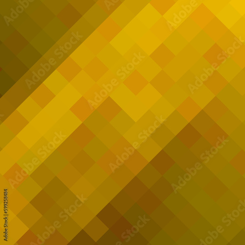 Blooming pixel template. Gold pixel background. Vector illustration for your graphic design.Vector illustration for your graphic design. eps 10