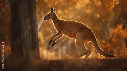 Incredible Kangaroo Shot: AI Generated Generative AI