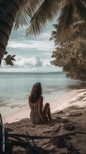 person on the beach