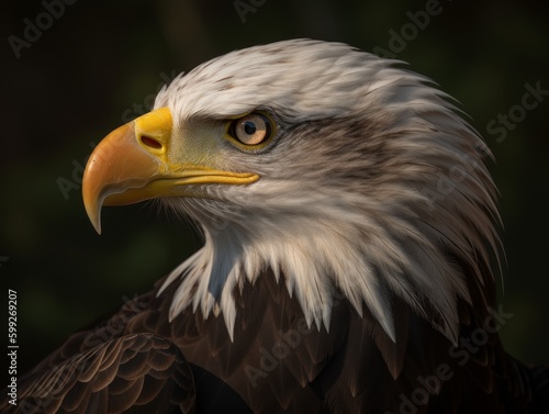 Stunning Eagle in Nature Scene  AI Generated Generative AI