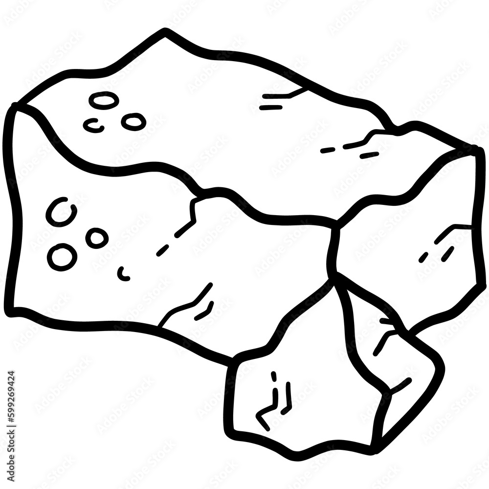 A piece of clay for pottery and ceramics, cartoon doodle vector icon A piece of clay for pottery and ceramics, cartoon doodle vector icon