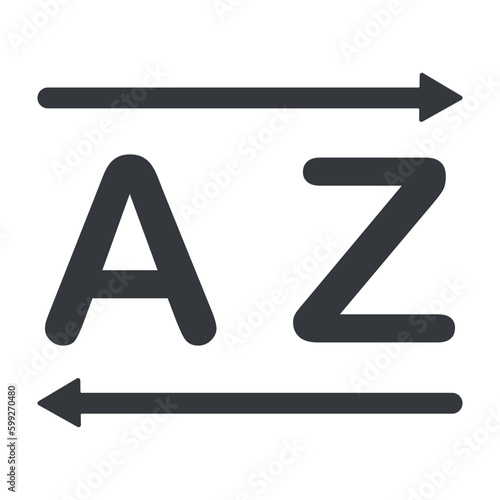 Alphabetical order sort icon
 photo