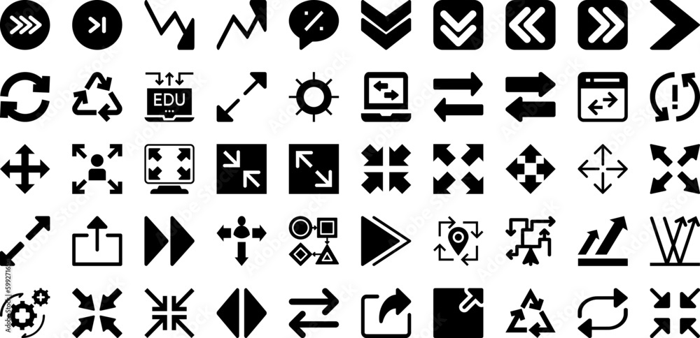 Arrows Icon Set Isolated Silhouette Solid Icons With Set, Symbol, Icon, Arrow, Sign, Right, Vector Infographic Simple Vector Illustration Arrows Icon Set Isolated Silhouette Solid Icons With Set, Symbol, Icon, Arrow, Sign, Right, Vector Infographic Simple Vector Illustration