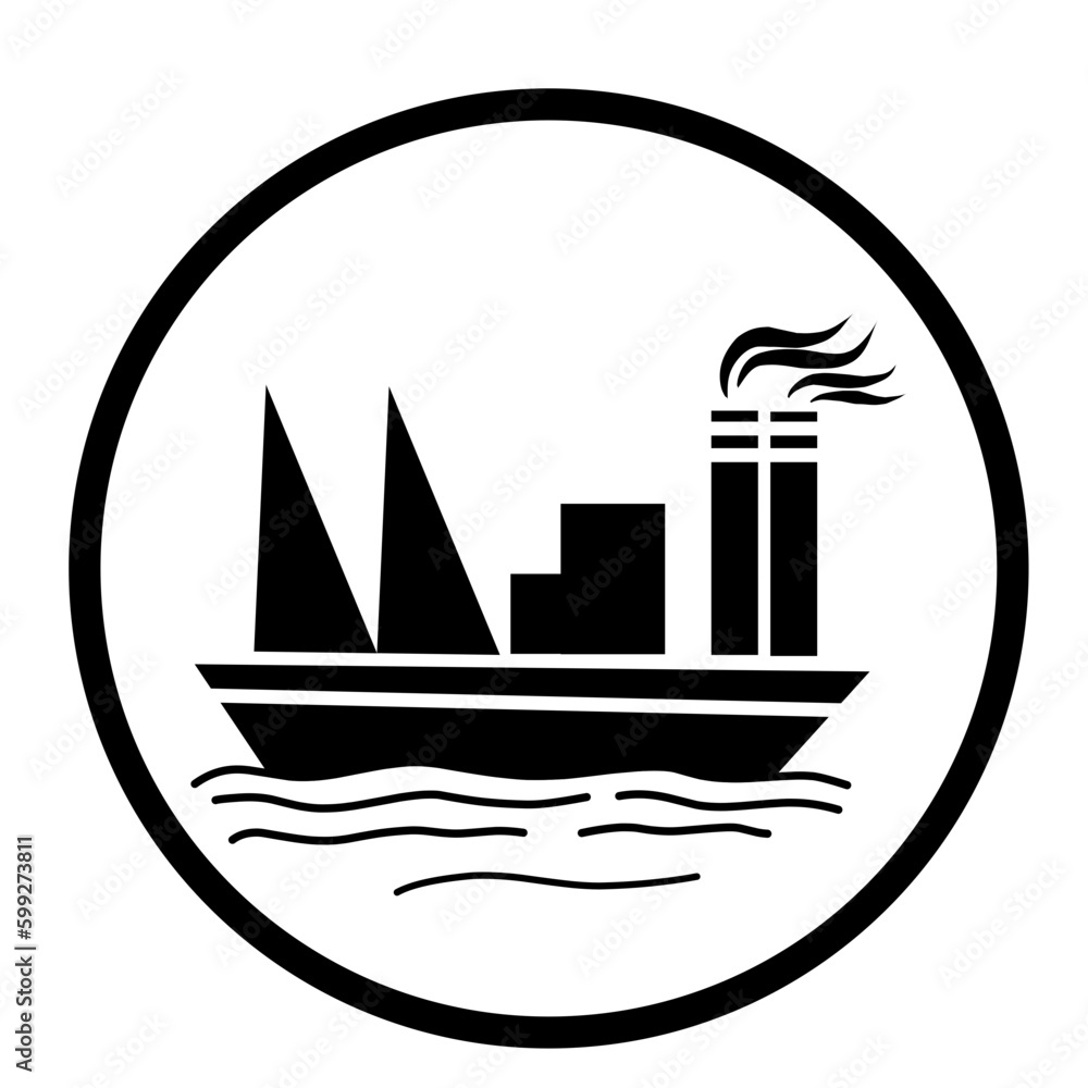 Sailboat icon logo Sailboat icon logo