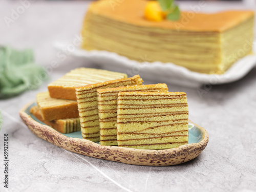 Lapis Legit or Spekoek or Thousand layers cake.