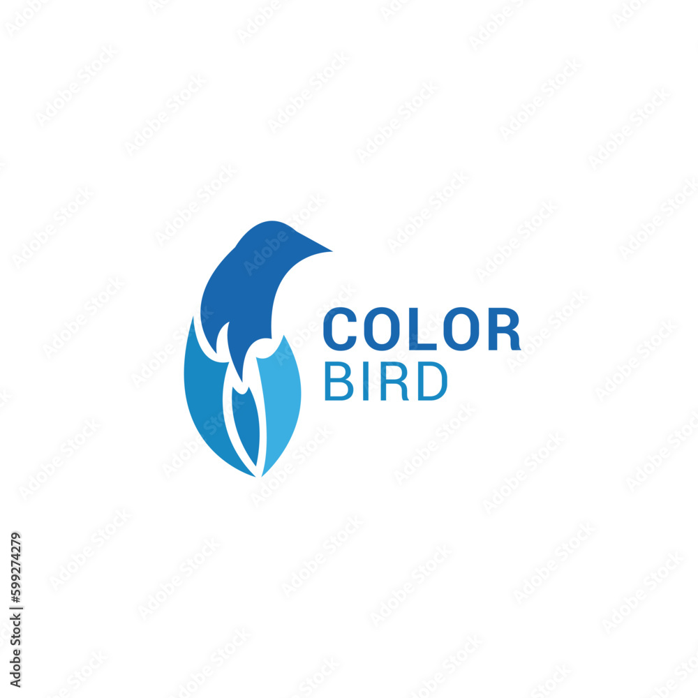Fototapeta premium Colorful Bird logo template