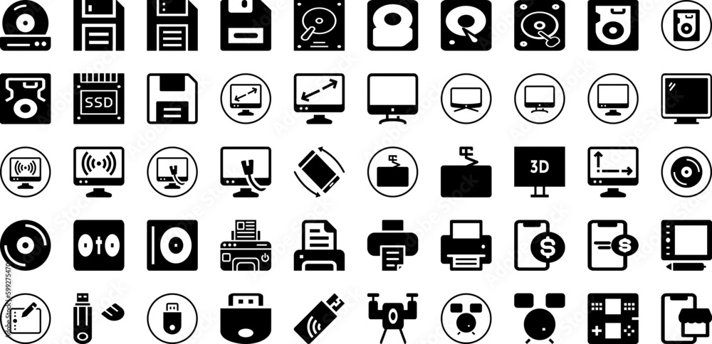 Device Icon Set Isolated Silhouette Solid Icons With Vector, Icon, Computer, Device, Mobile, Phone, Digital Infographic Simple Vector Illustration Device Icon Set Isolated Silhouette Solid Icons With Vector, Icon, Computer, Device, Mobile, Phone, Digital Infographic Simple Vector Illustration