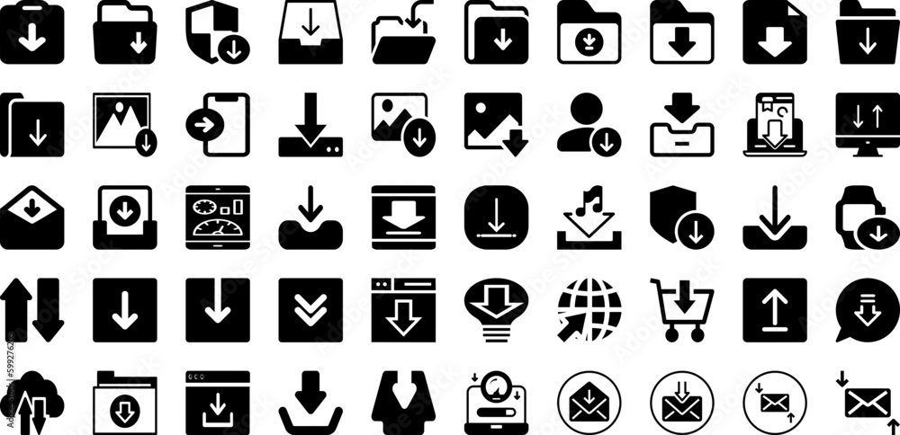 Download Icon Set Isolated Silhouette Solid Icons With Icon, Sign, Arrow, Download, Web, Symbol, Vector Infographic Simple Vector Illustration Download Icon Set Isolated Silhouette Solid Icons With Icon, Sign, Arrow, Download, Web, Symbol, Vector Infographic Simple Vector Illustration