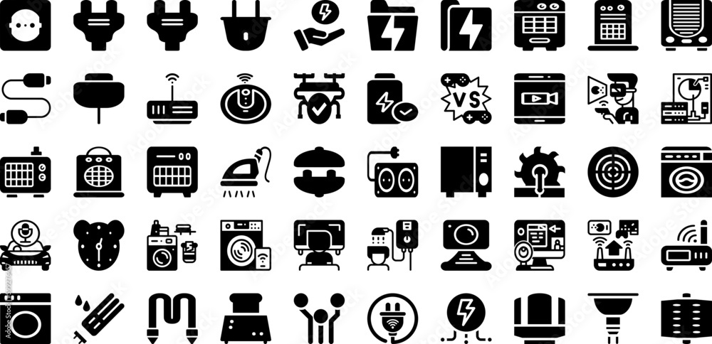 Electronic Icon Set Isolated Silhouette Solid Icons With Vector, Symbol, Icon, Technology, Electronic, Computer, Line Infographic Simple Vector Illustration Electronic Icon Set Isolated Silhouette Solid Icons With Vector, Symbol, Icon, Technology, Electronic, Computer, Line Infographic Simple Vector Illustration