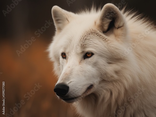 Arctic Wolf Majesty  Stunning Shot AI Generated Generative AI