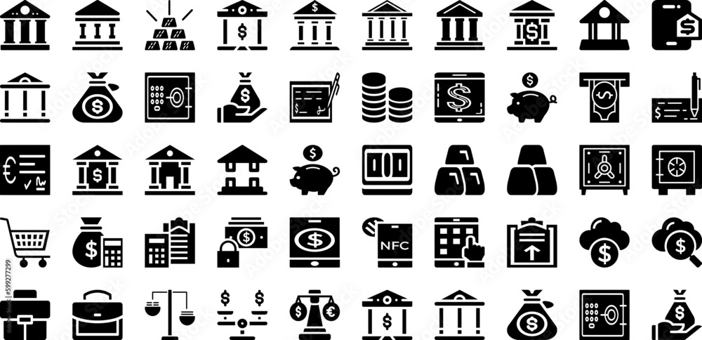 Finance Icon Set Isolated Silhouette Solid Icons With Vector, Finance, Icon, Bank, Money, Set, Business Infographic Simple Vector Illustration Finance Icon Set Isolated Silhouette Solid Icons With Vector, Finance, Icon, Bank, Money, Set, Business Infographic Simple Vector Illustration