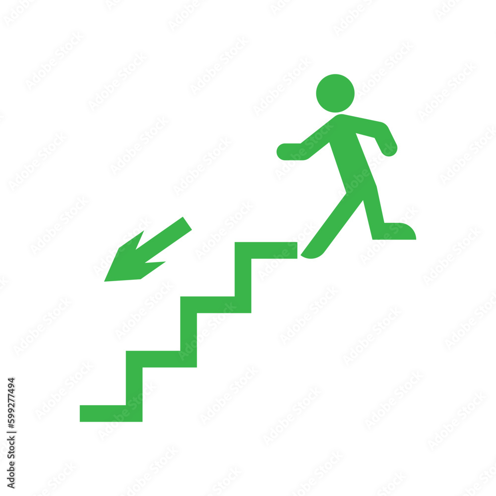 exit sign symbol vector exit sign symbol vector
