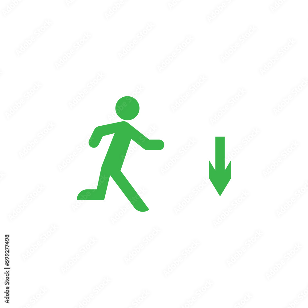 exit sign symbol vector exit sign symbol vector