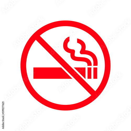 no smoking area sign symbol vector