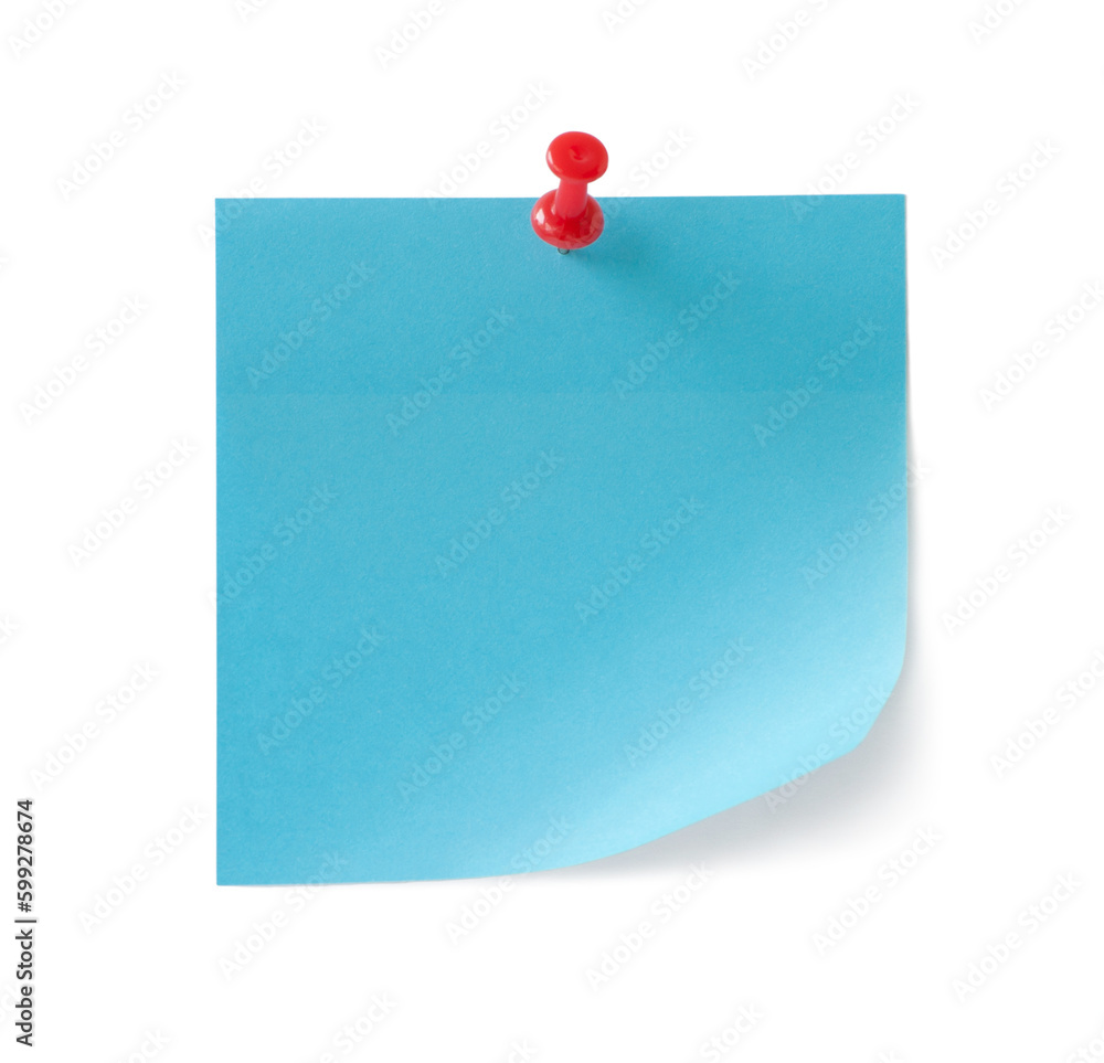 note blue paper isolated on the white background note blue paper isolated on the white background