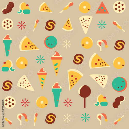 A collection of different flavors of ice cream and ice cream.