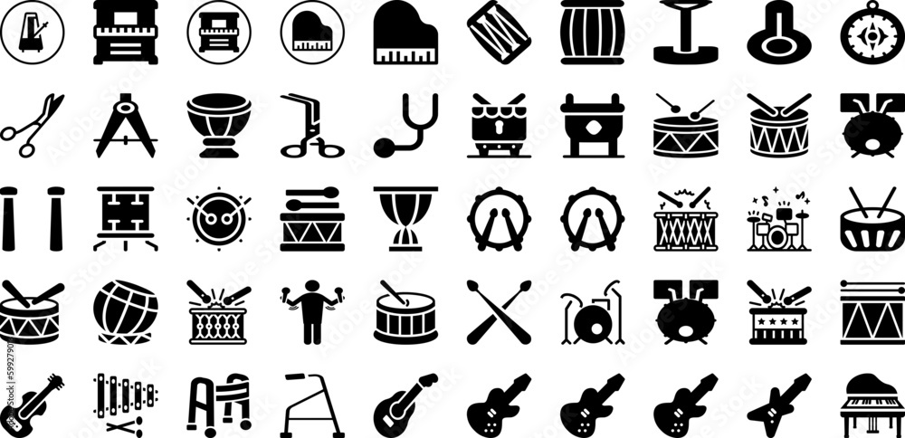 Instrument Icon Set Isolated Silhouette Solid Icons With Icon, Symbol, Outline, Set, Line, Instrument, Vector Infographic Simple Vector Illustration Instrument Icon Set Isolated Silhouette Solid Icons With Icon, Symbol, Outline, Set, Line, Instrument, Vector Infographic Simple Vector Illustration