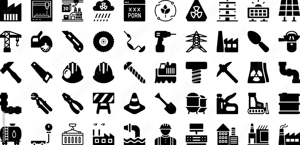 Industry Icon Set Isolated Silhouette Solid Icons With Industry, Technology, Vector, Icon, Line, Industrial, Symbol Infographic Simple Vector Illustration Industry Icon Set Isolated Silhouette Solid Icons With Industry, Technology, Vector, Icon, Line, Industrial, Symbol Infographic Simple Vector Illustration