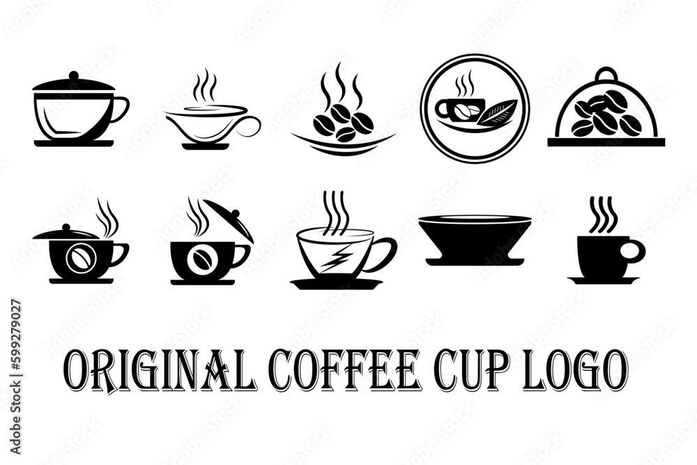 ORIGINAL COFFEE CUP LOGO icon design template vector