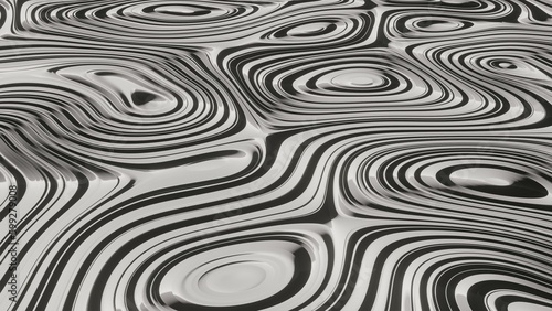 3d black and white abstract background