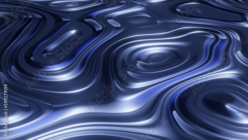 3d bleu waves abstract background