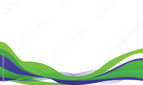 Blue and green curve abstract wave background clipart
