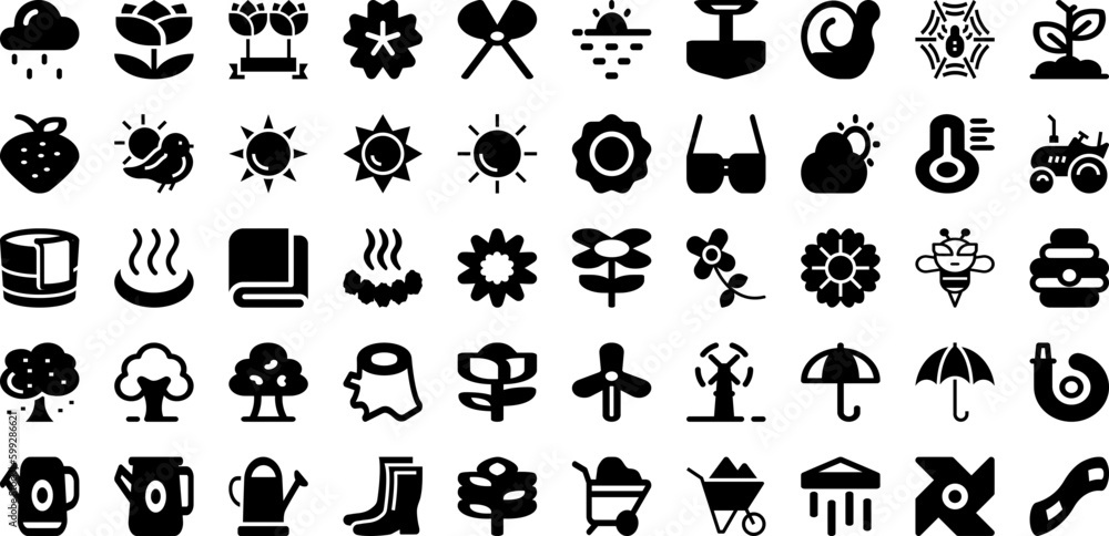 Spring Icon Set Isolated Silhouette Solid Icons With Vector, Icon, Symbol, Nature, Design, Spring, Illustration Infographic Simple Vector Illustration Spring Icon Set Isolated Silhouette Solid Icons With Vector, Icon, Symbol, Nature, Design, Spring, Illustration Infographic Simple Vector Illustration