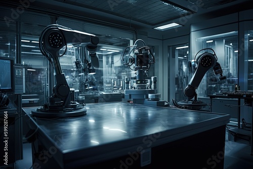 A futuristic photograph showcasing the cutting-edge technology