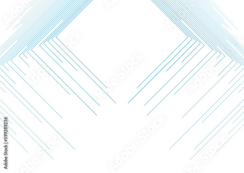 Blue white minimal lines abstract futuristic tech background. Vector digital art design