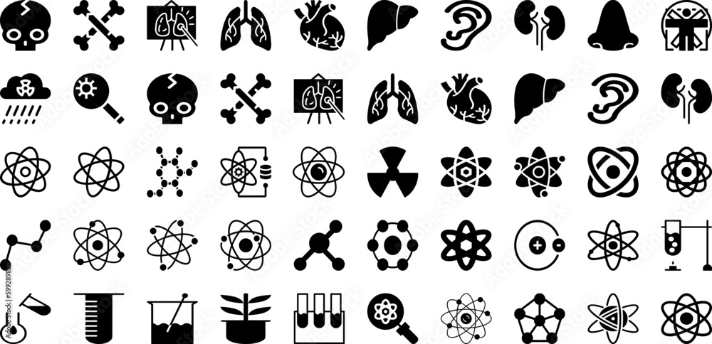 Atom Icon Set Isolated Silhouette Solid Icons With Icon, Symbol, Vector, Research, Science, Atom, Chemistry Infographic Simple Vector Illustration Atom Icon Set Isolated Silhouette Solid Icons With Icon, Symbol, Vector, Research, Science, Atom, Chemistry Infographic Simple Vector Illustration