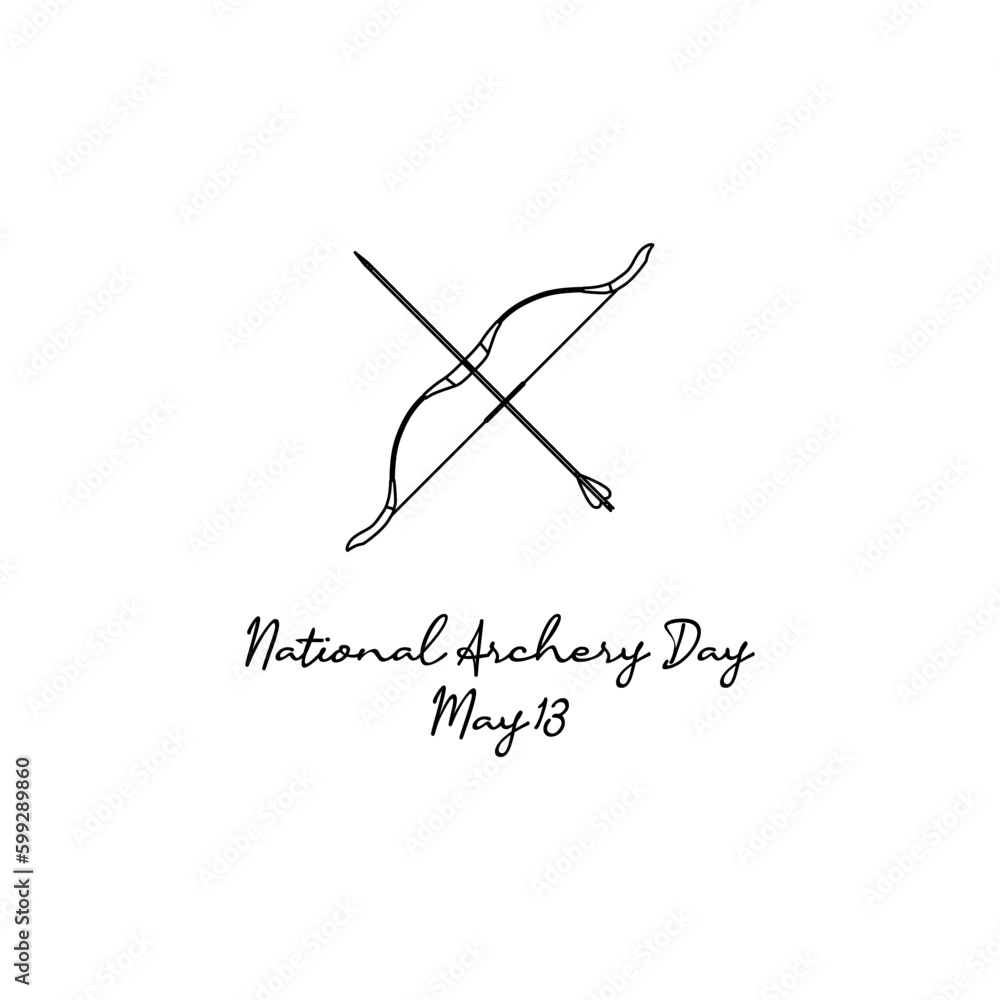 line art of national archery day good for national archery day celebrate. line art. illustration. line art of national archery day good for national archery day celebrate. line art. illustration.