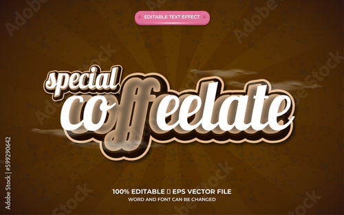 special text effect coffeelate photo